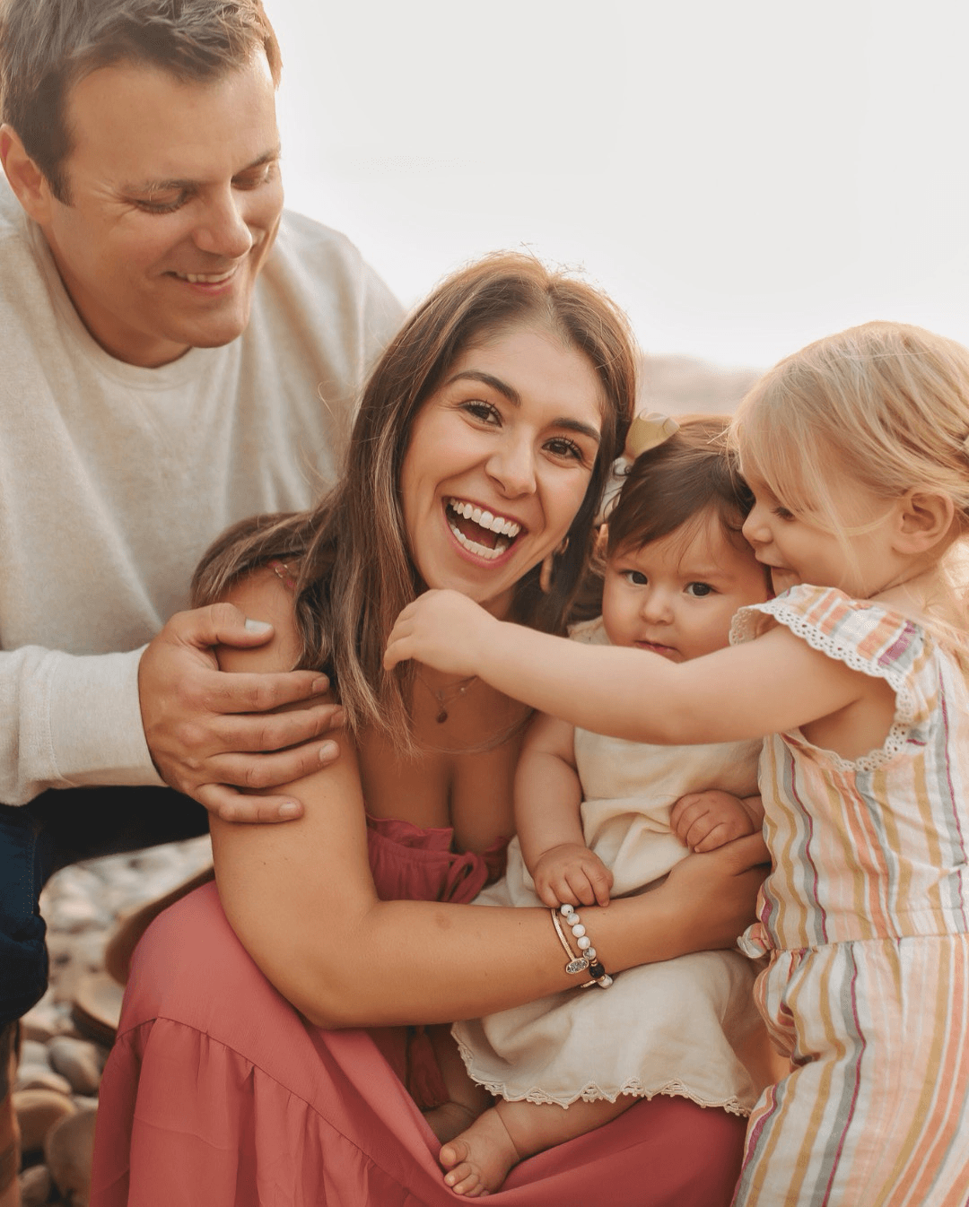 Sally with her family - Wave Maker Wellness Coach