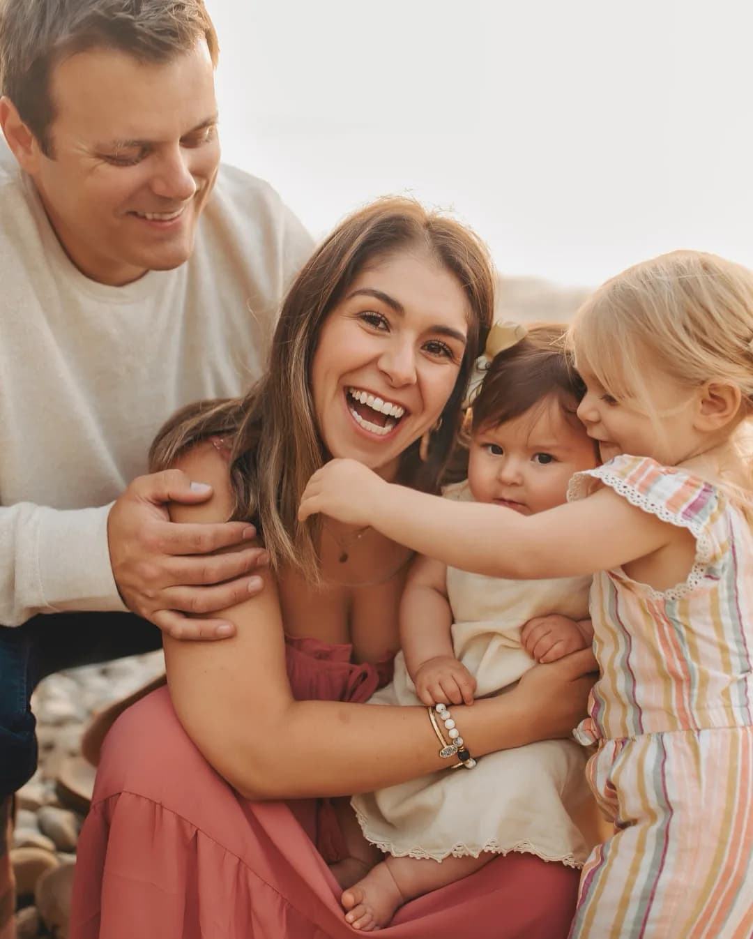 Sally with her family - Wave Maker Wellness Coach